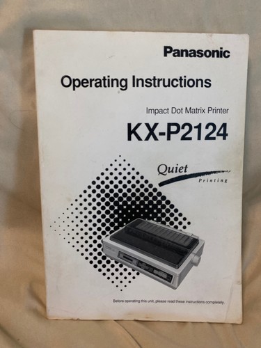 Panasonic p2124 operating - panasonic, kx-p2124