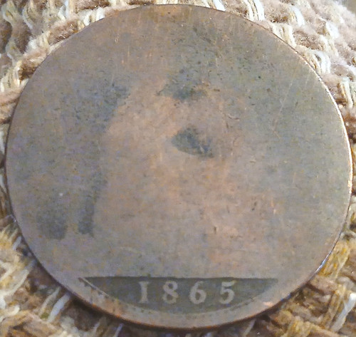 1865 victorian bun young head - 1865,