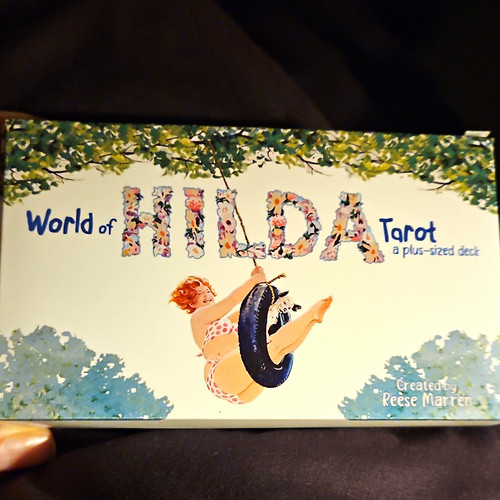World hilda tarot signed - world,
