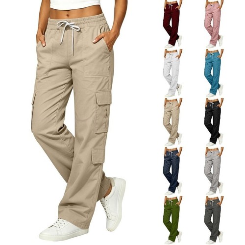 Women wide leg cargo combat - leg,
