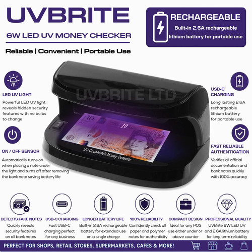 Portable led money - led, uv