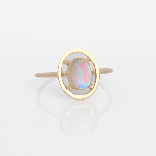 Antique 10k australian opal - antique,