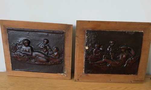 Antique plaster wall panel