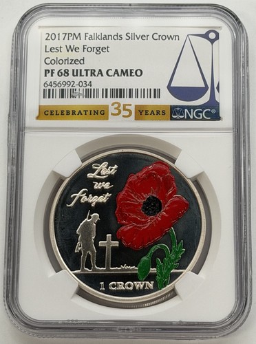 2017 falklands silver crown - silver,
