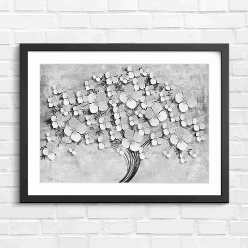 White dogwood tree branch - white,