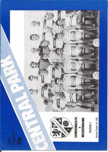 Cowdenbeath meadowbank - cowdenbeath, v