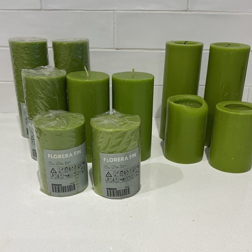 Ikea green round pillar - ikea,