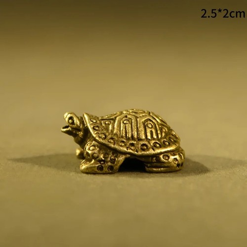 Brass tortoise figurine - tortoise,