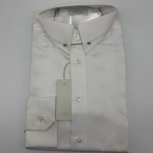 Eton white slim fit dress - eton,