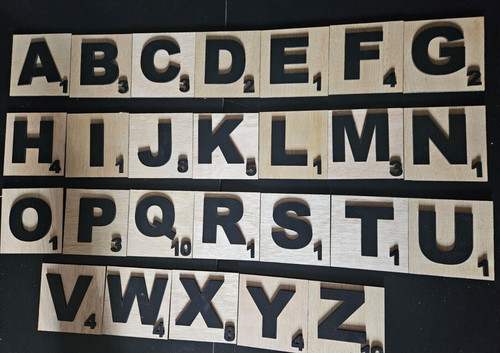 Large jumbo 10x10cm scrabble - jumbo,