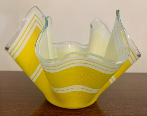 Vintage mcm handkerchief glass - mcm,