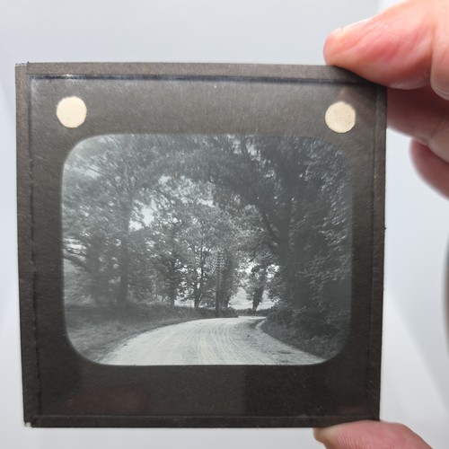 Glass magic lantern slide - magic,