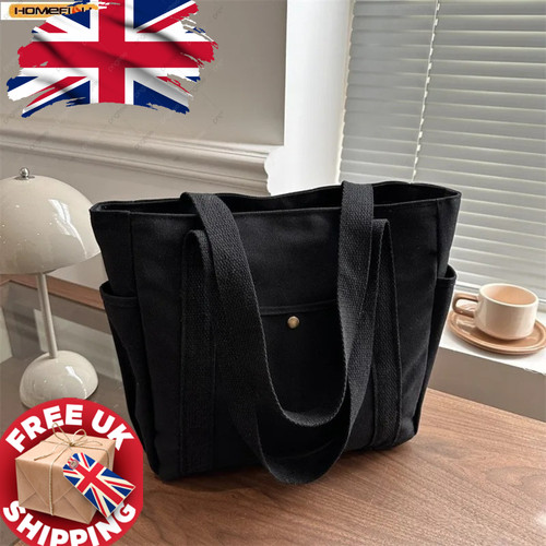 Large capacity canvas tote - canvas,