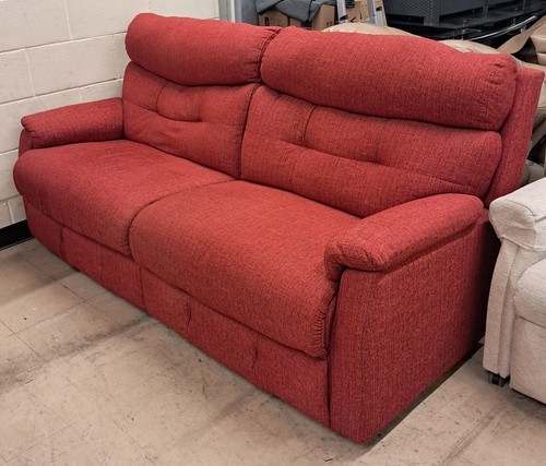 Red fabric seater - fabric,