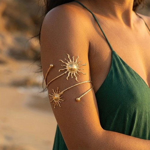 Adjustable gold sun totem arm - adjustable,