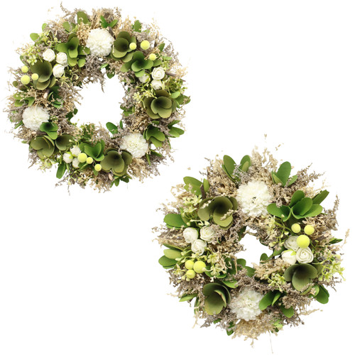 Hanging door wreath - door,