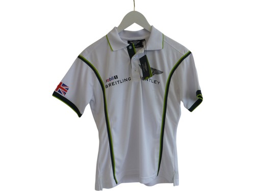 Bentley logo polo shirt white - logo,