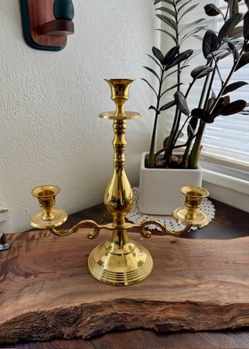 Vintage solid brass - brass, arm