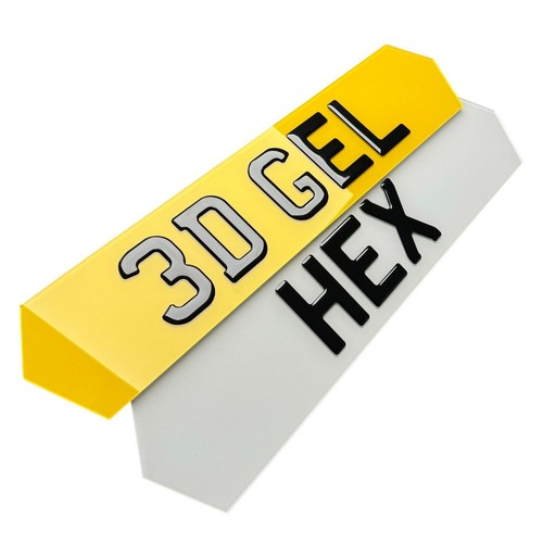 Gel hex number - 3d, plates