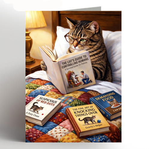 Funny cat card reading - funny,