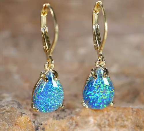 9ct gold opal - gold, gf