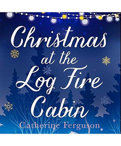 Christmas the log fire - at,