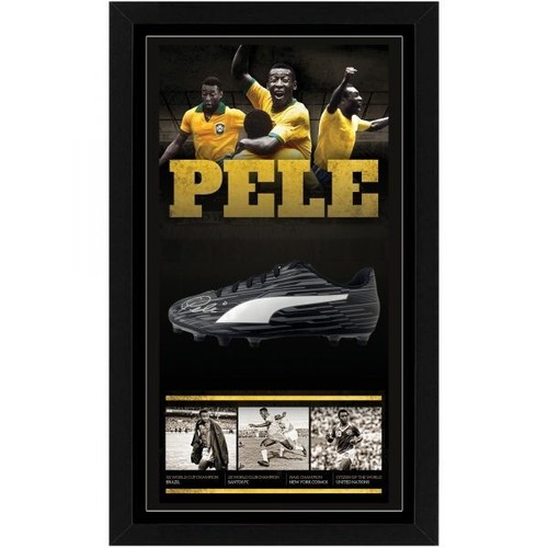 Pele brazil hand signed framed - pele,