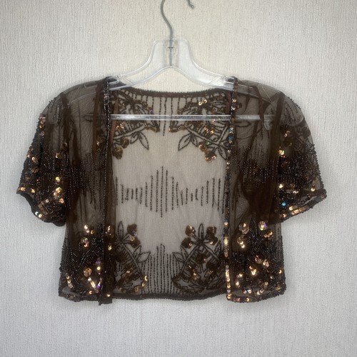 Vintage monsoon brown - brown, beaded