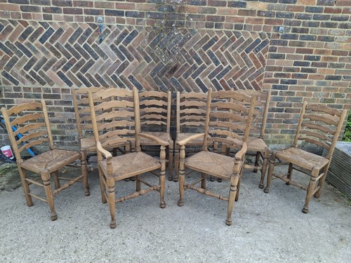 Set bleached oak ladder - set, 8