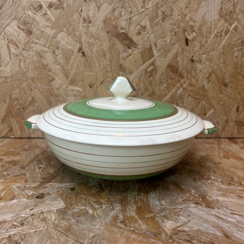 Art deco grays pottery sunbuff - art,