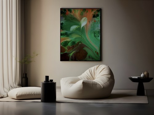 Abstract minimalist botanical - minimalist,