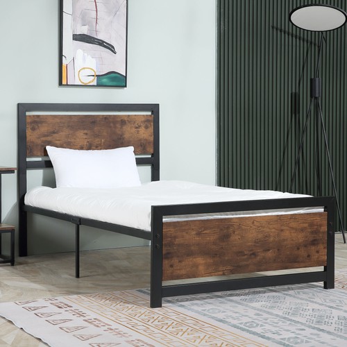 Homcom single size metal bed - homcom,