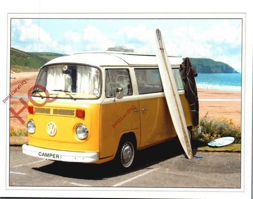 Picture postcard camper - picture, postcard>>vw