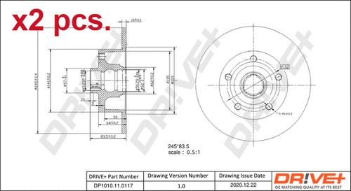 Pcs rear brake disc - disc, rotos
