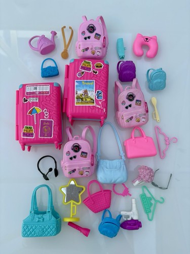 Barbie doll suitcase backpack - doll,
