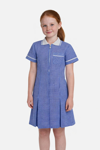 Girls gingham school dress - girls,