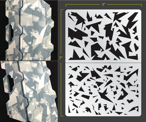 Shard camouflage stencil for - stencil,