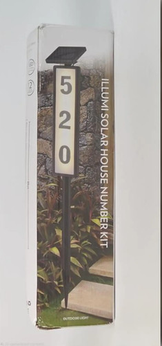 Illumi solar house number - illumi,