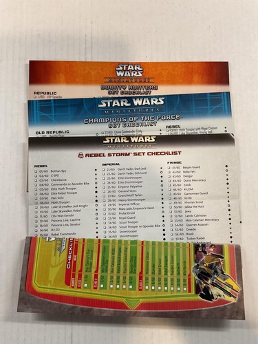 Star wars miniatures set - star,