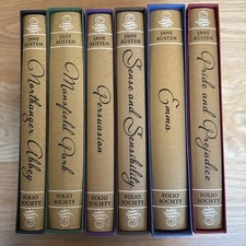 Folio Society Jane Austen 2013-2017 Complete Set (6 Books). Like New