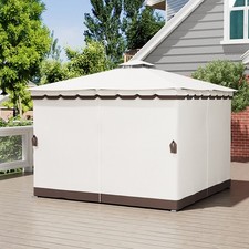 3m/4m Beige Patio Gazebo PU