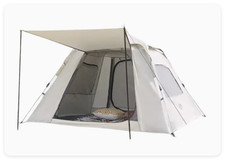 Quick Set-Up Camping Tent With Extended Canopy For 3 - 4 people