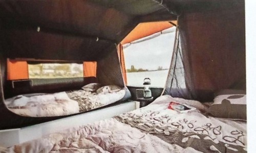Man trailer tent - man,