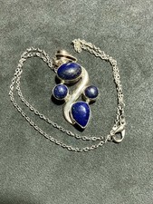 925 Stirling silver Lapis