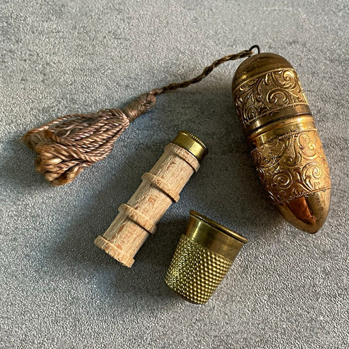 Vintage acorn thimble - vintage,
