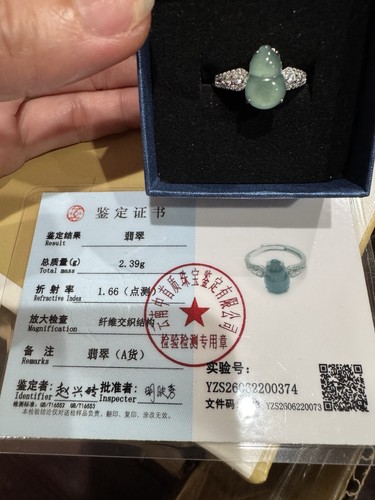 Certificate type blue green - type,