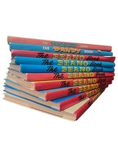 Lot of 10 Vintage Beano & Dandy Annuals – 1980s to 1990s Comic Books – Retro