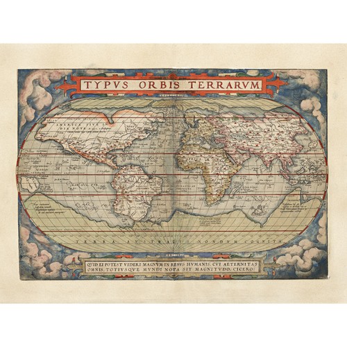Map ortelius 1579 world earth - 1579,