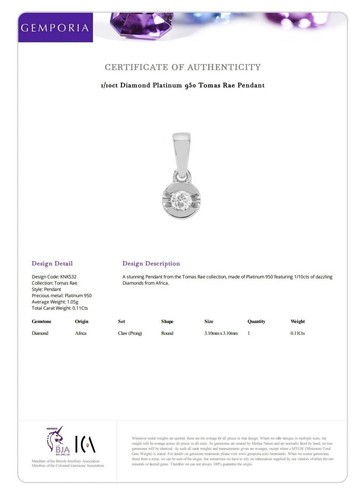 Tomas rae platinum - platinum, 950