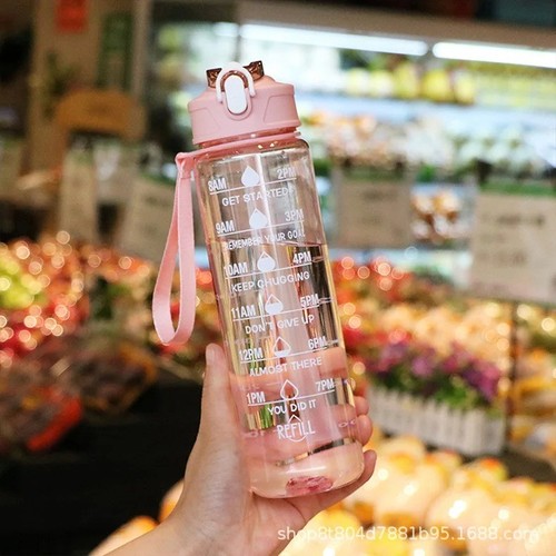 Sports water bottle gym travel - water,